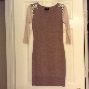 Light brown/tan sweater dress